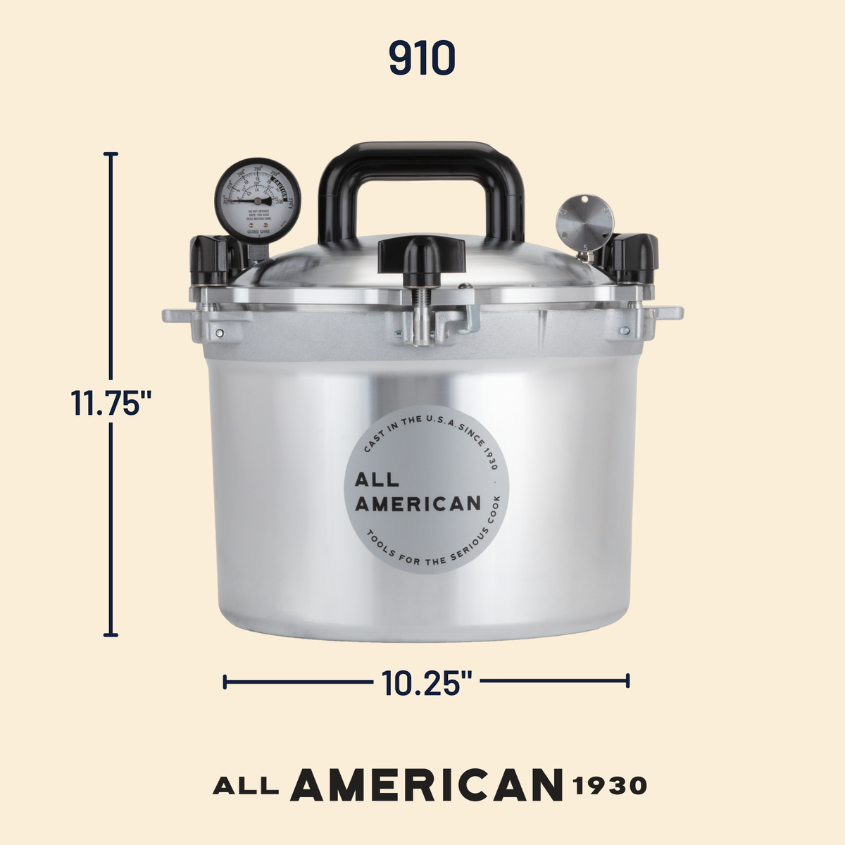 All American 10-1/2 qt Pressure Canner / Cooker (USA)