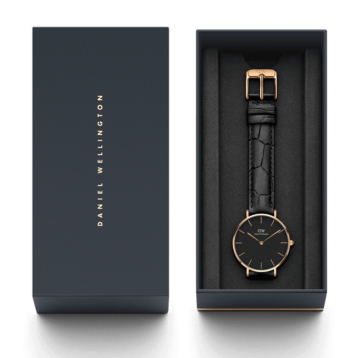 Petite Reading Black Rose Gold