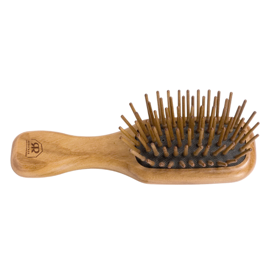 Mini Pocket Hairbrush with Olive Wood Handle
