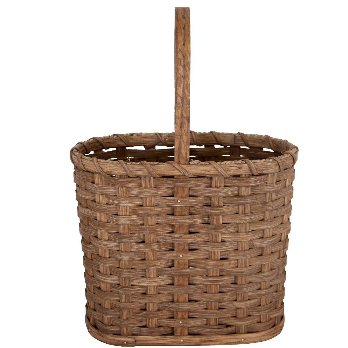 Amish-Made Handwoven Wine Bottle Basket
