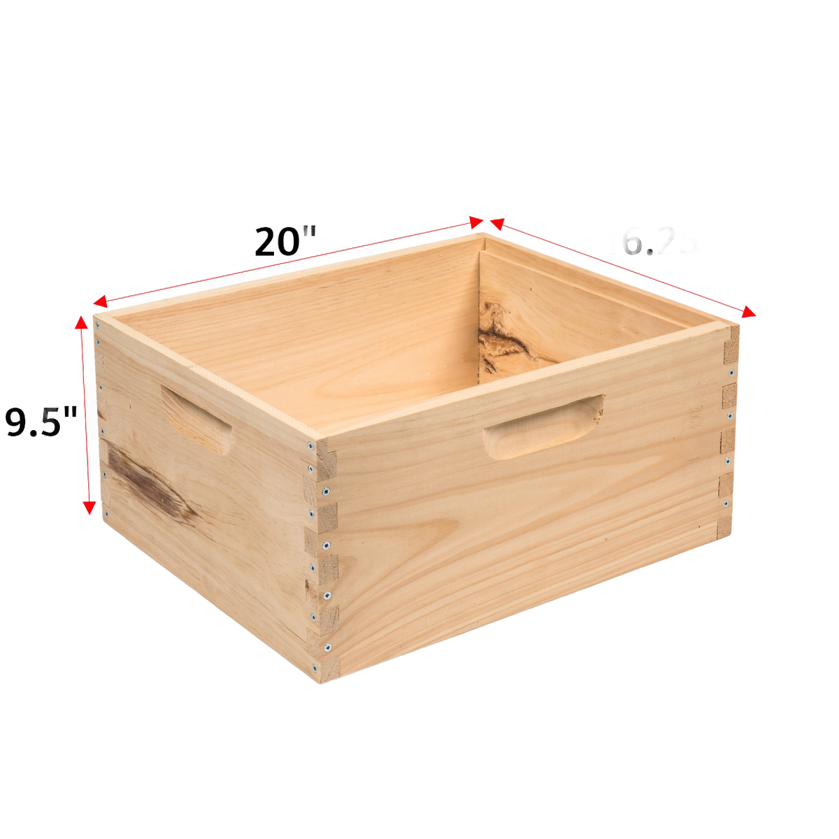 10-Frame Deep Bee Box - Assembled/Wooden