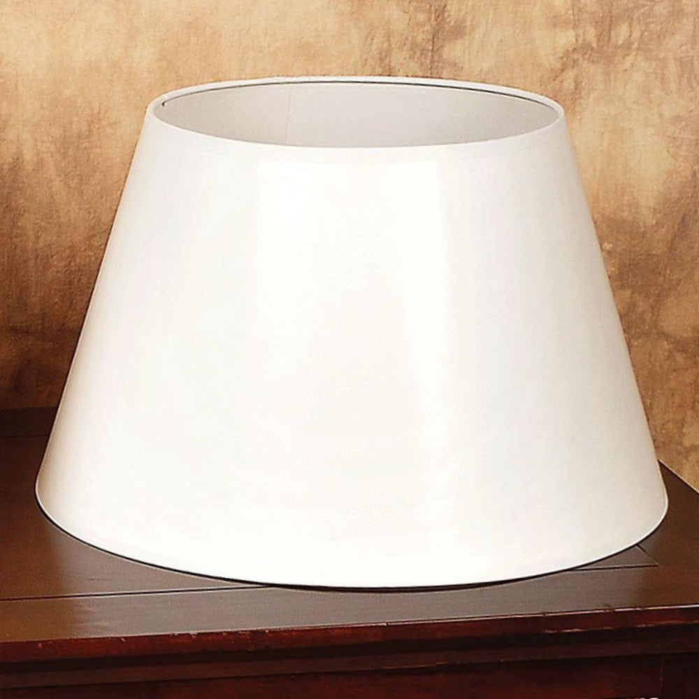 Aladdin White 14" Parchment Oil Lamp Shade