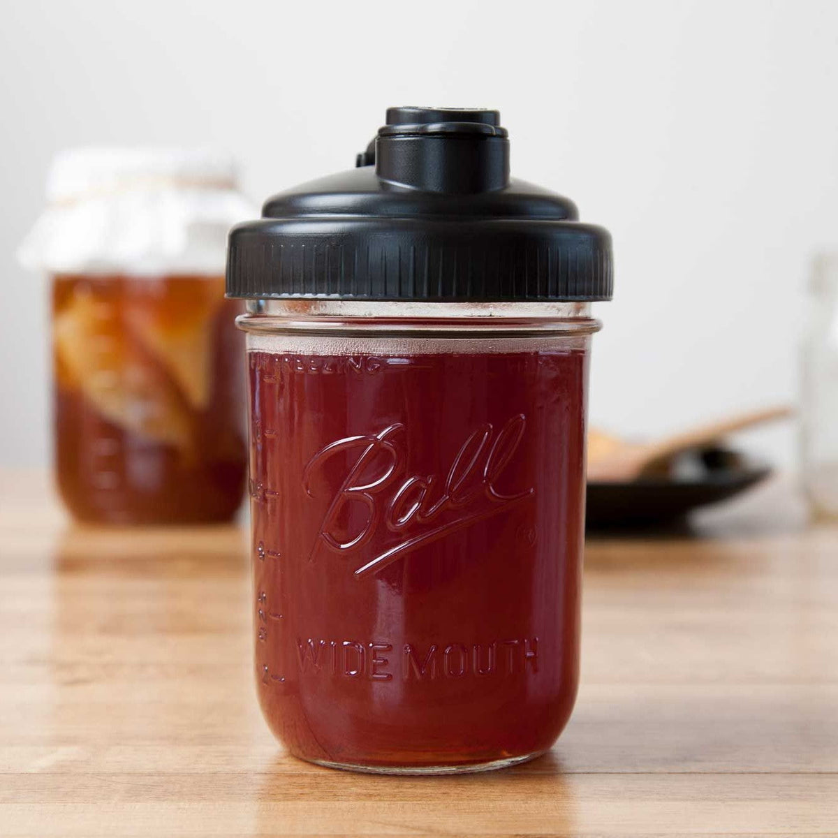 reCAP Mason Jar Pour Lid with Carry Loop - Wide Mouth