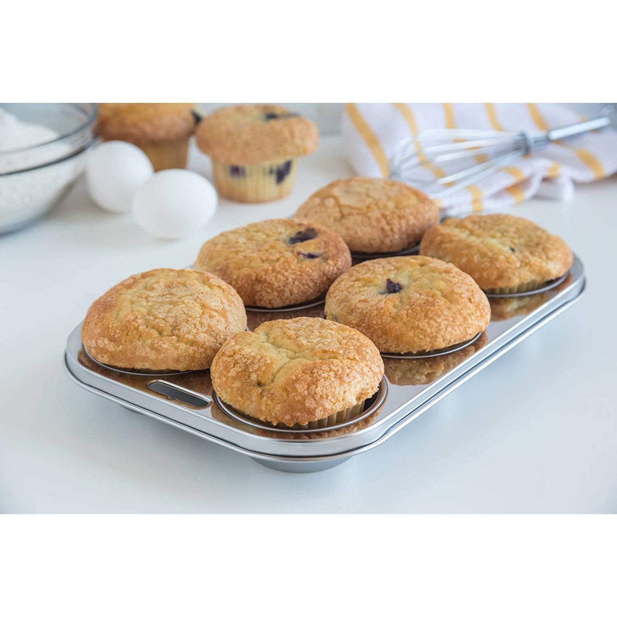 Muffin Pan - Stainless Steel (6 Cup)