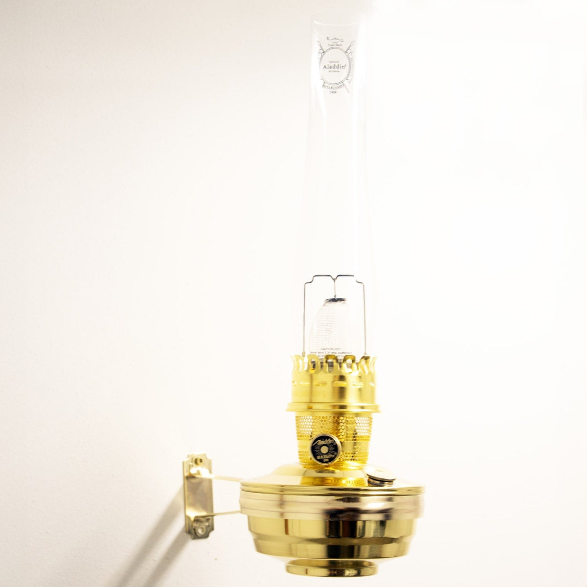 Aladdin Brass Wall Oil Lamp