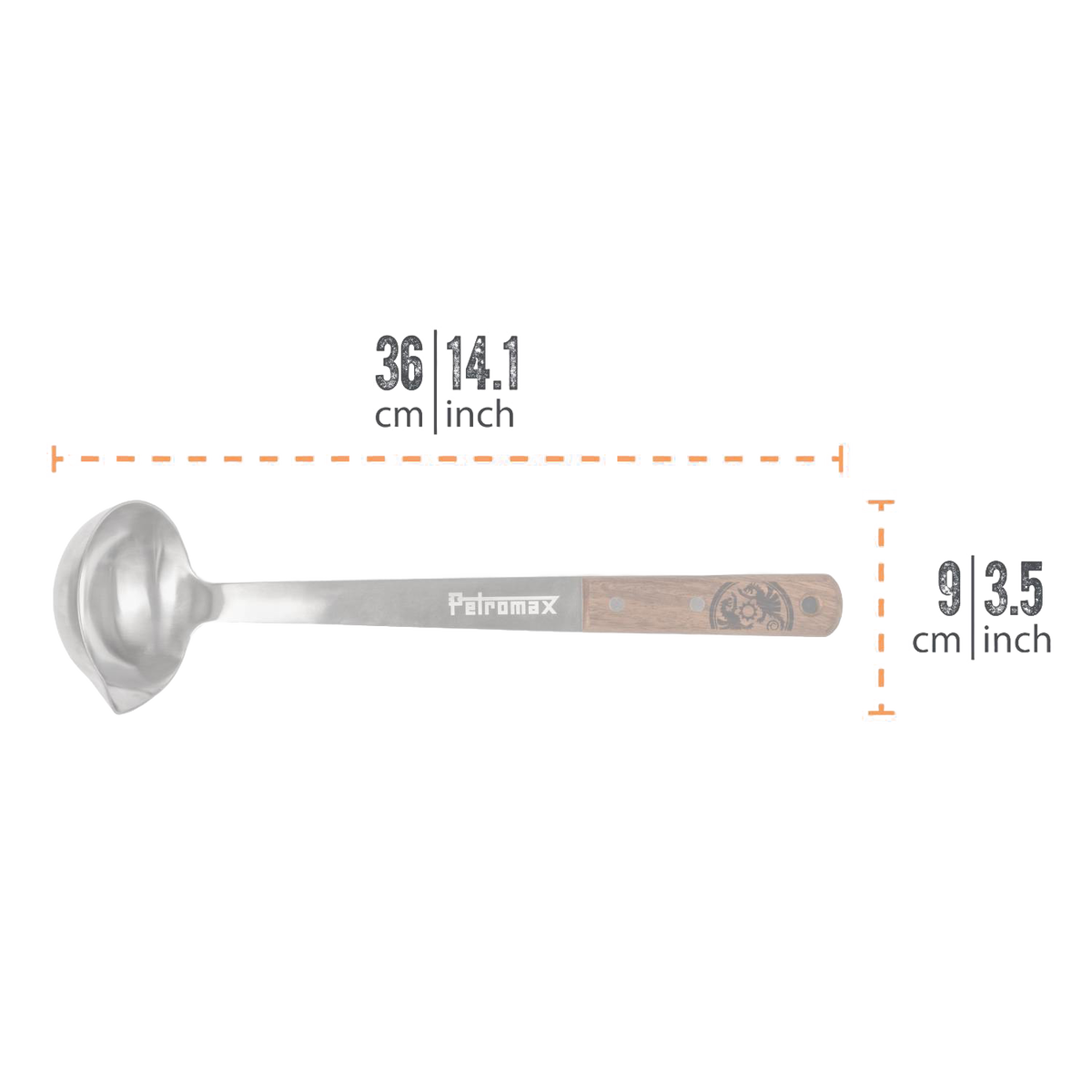 Petromax Stainless Steel Soup Ladle