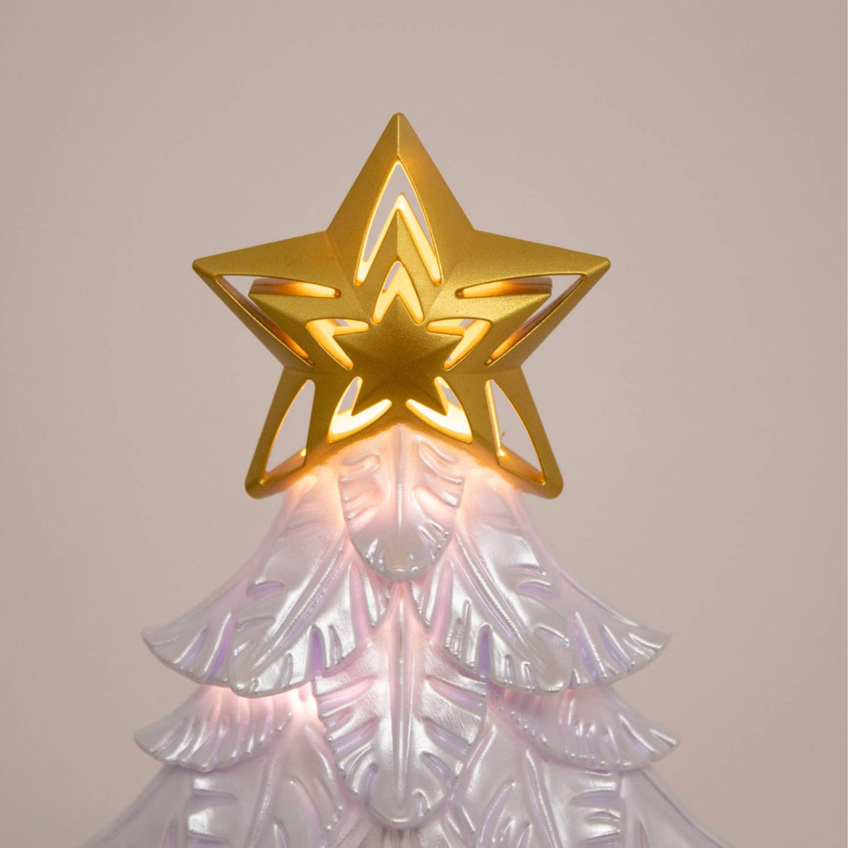 Shimmer Christmas Tree Water Globe with Timer