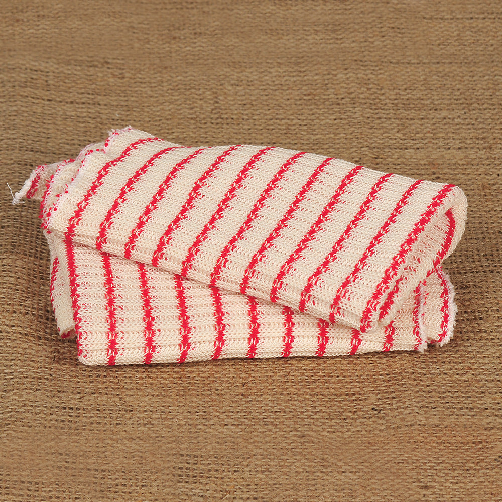 Double Layer Striped Dishcloths - Pack of 4