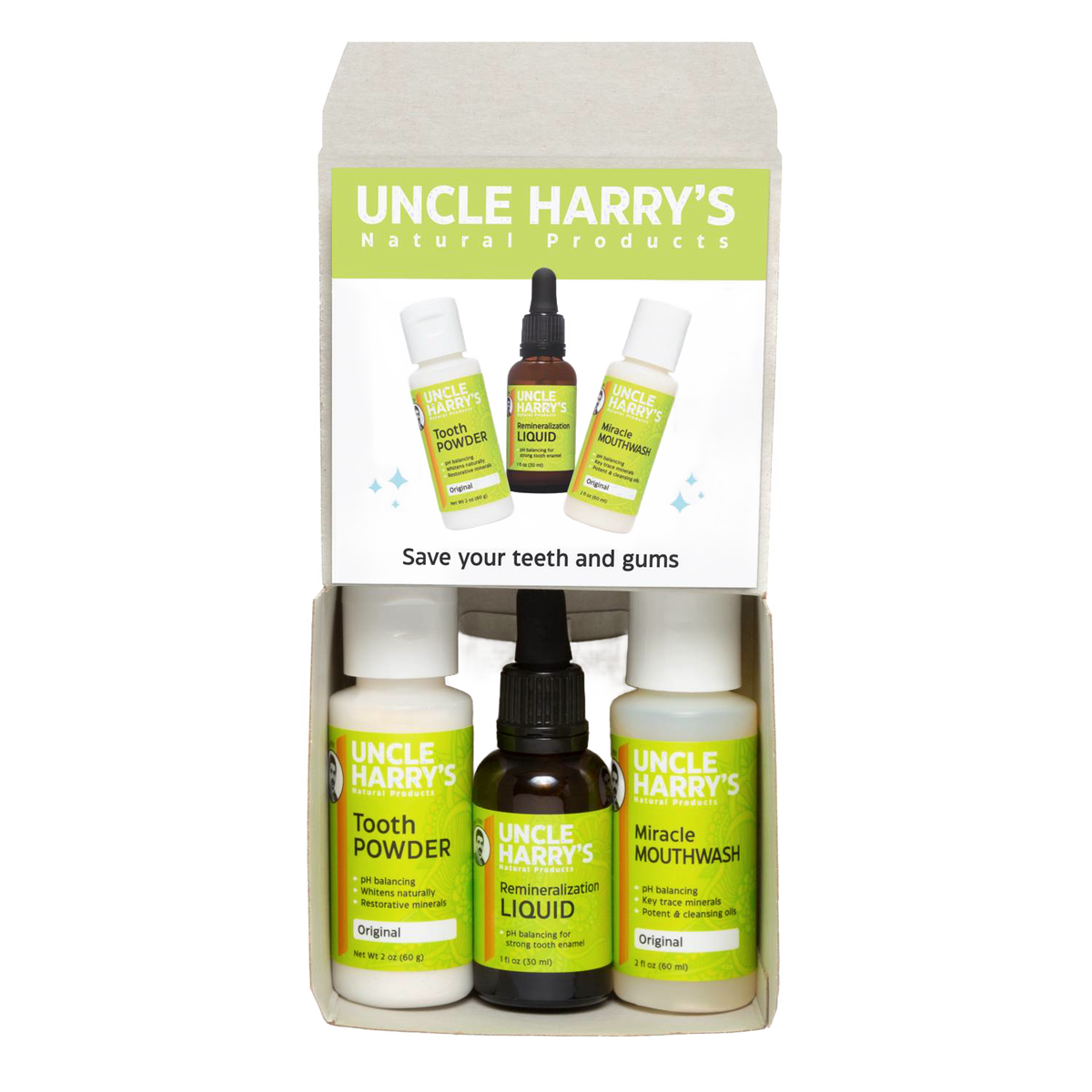 Uncle Harry's Remineralization Kit for Tooth Enamel