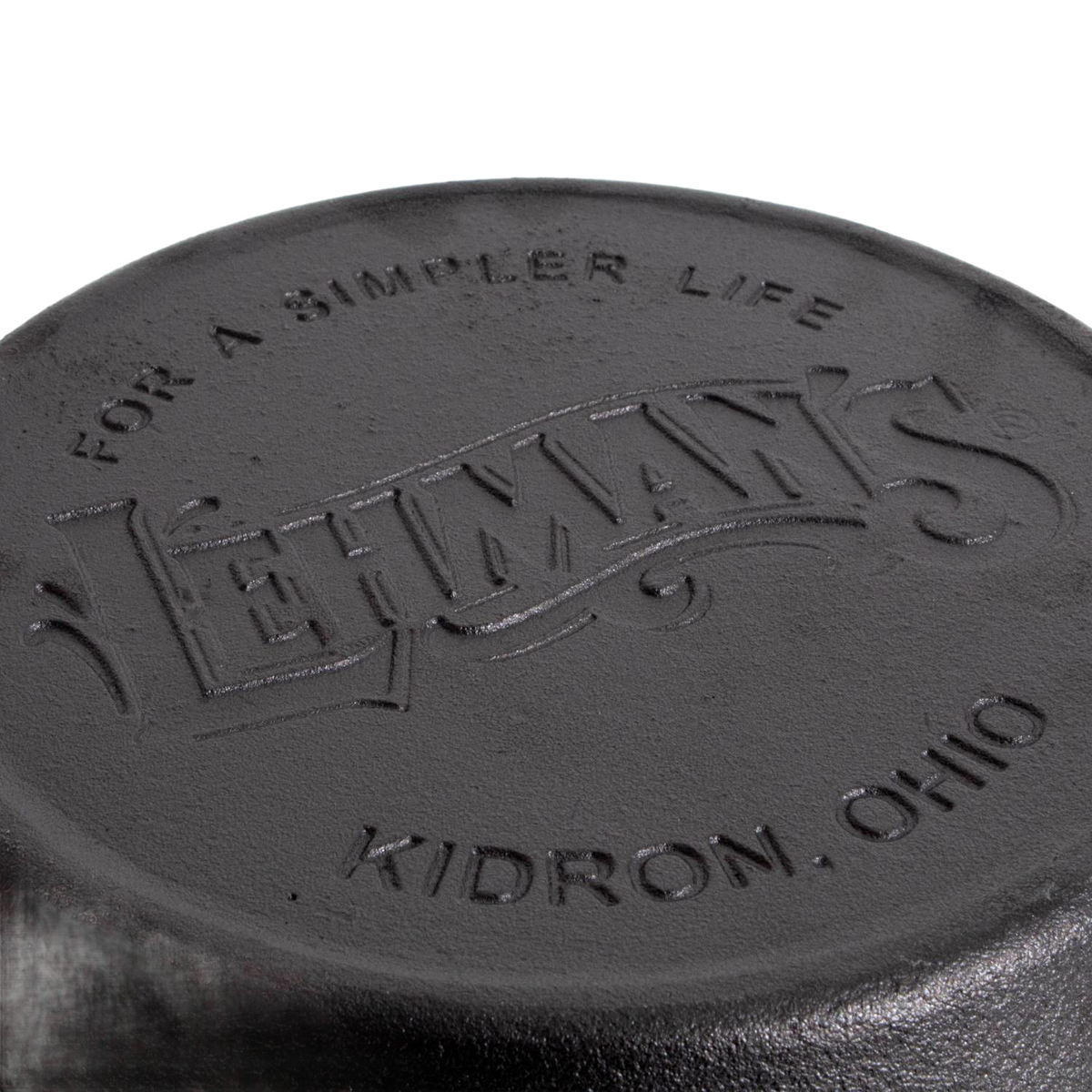 Lehman's Cast Iron Pie Pan with Crimped Edges