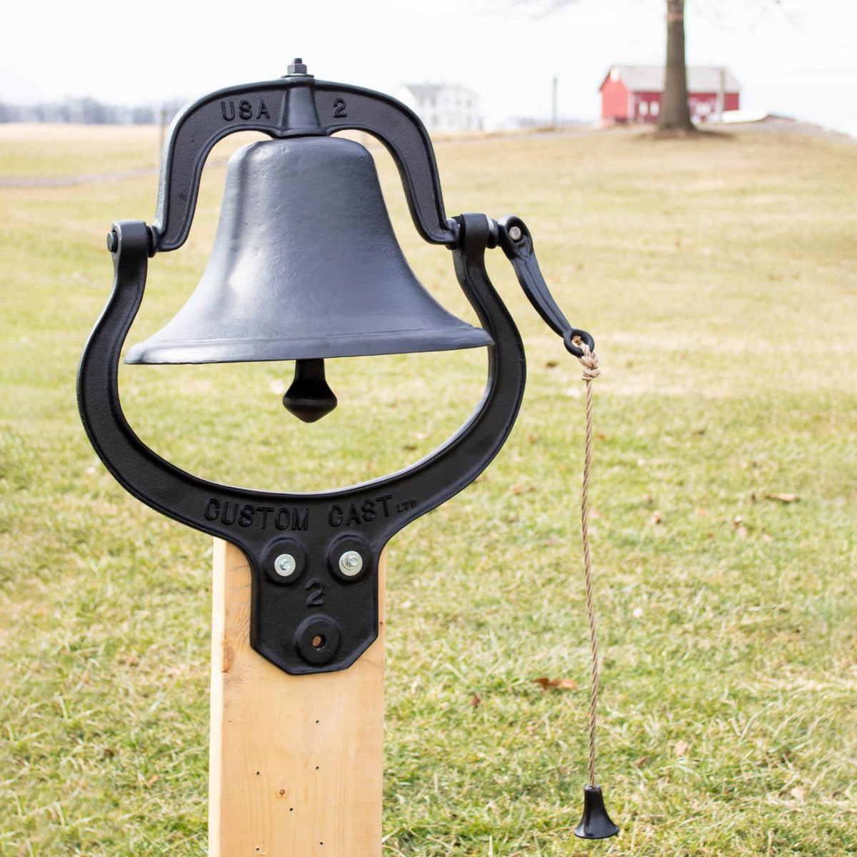 Classic Farm Bell - 14" Cast Aluminum (Amish Made)