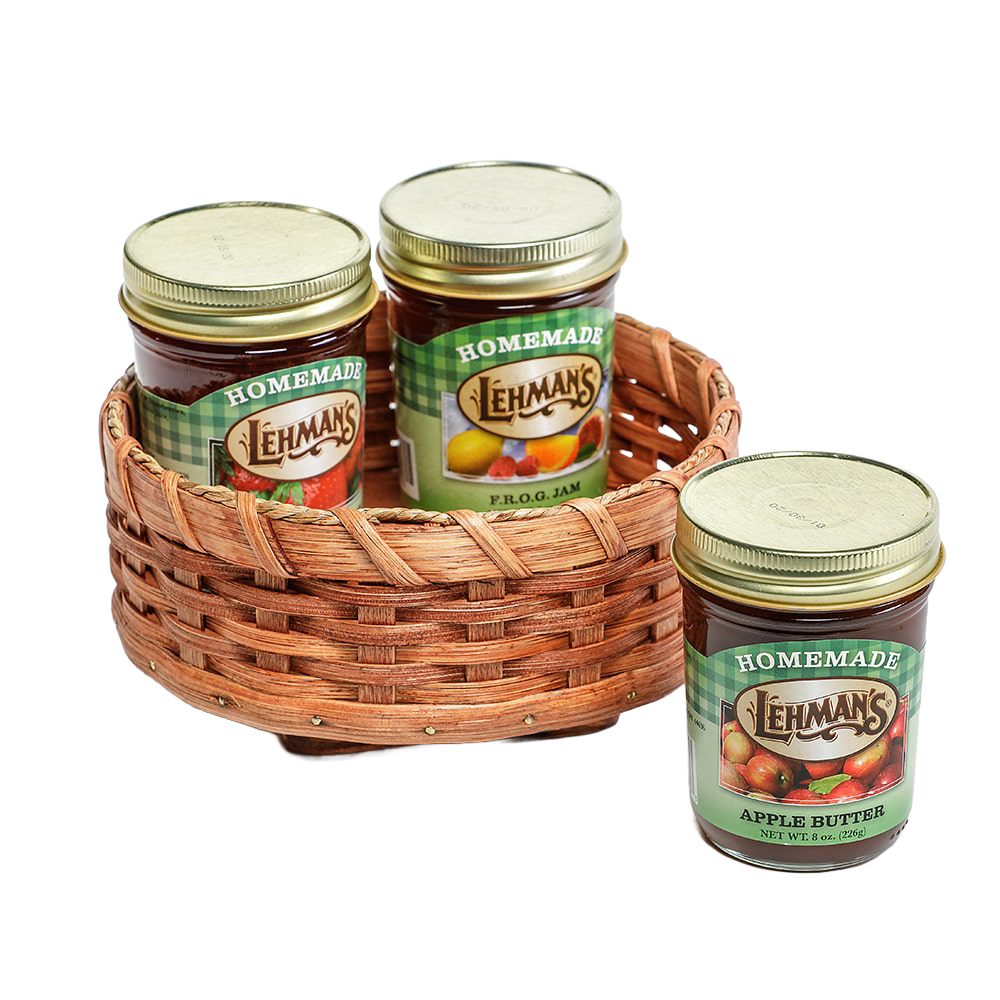 Amish-Made Lazy Susan Basket