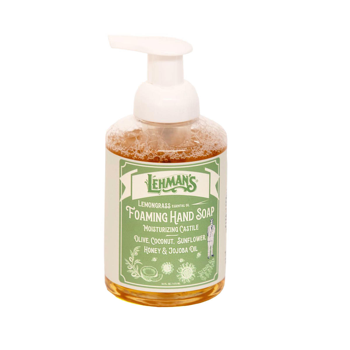 Lehman's Castile Moisturizing Foaming Hand Soap - 16 fl oz