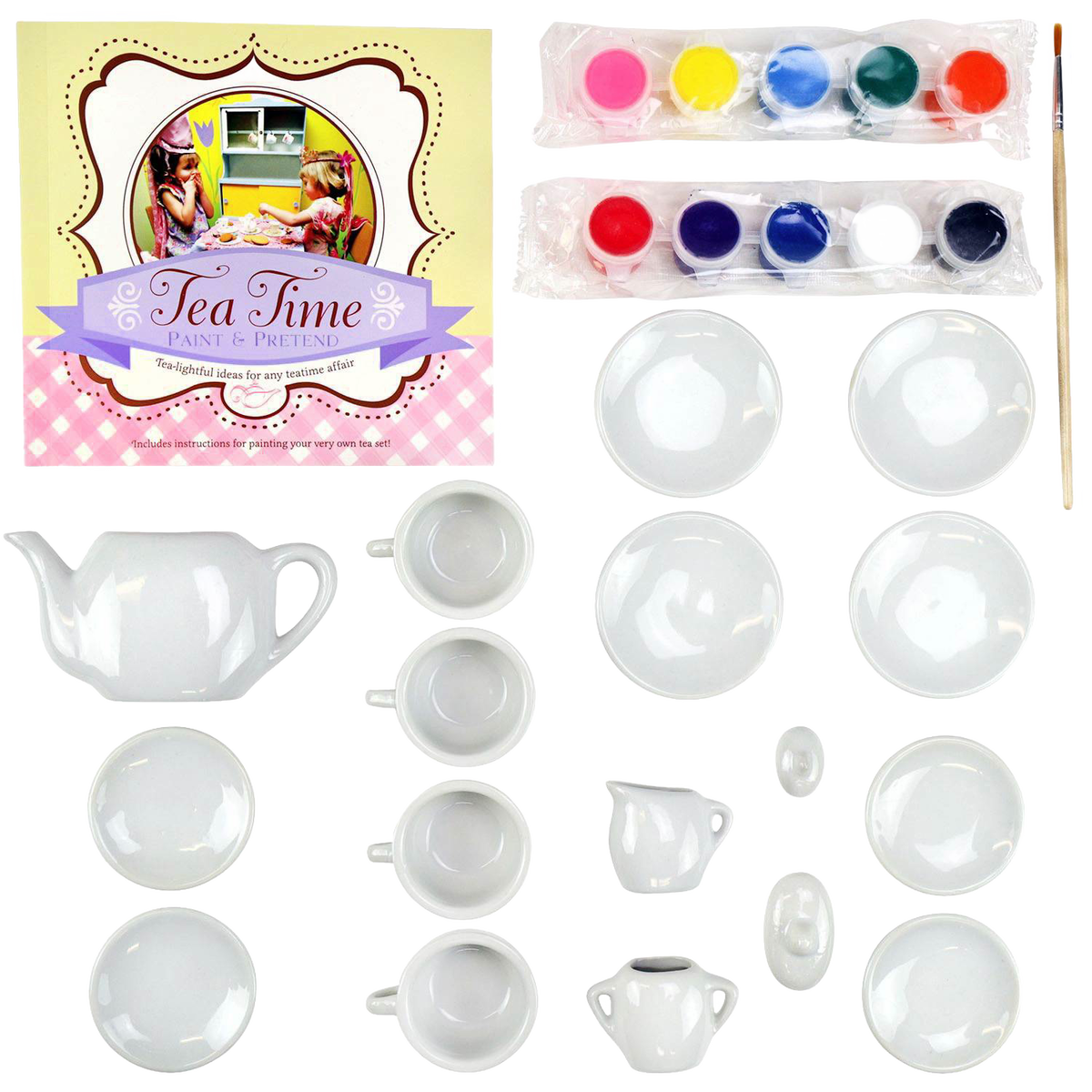 Tea Time Paint & Pretend Suitcase Art Kit