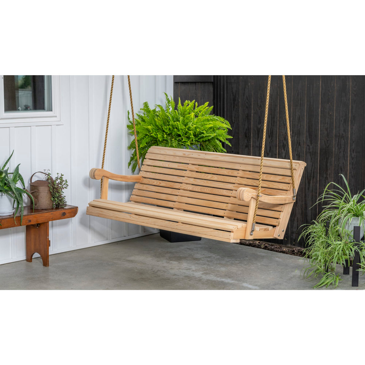 Cypress 5 Foot Hanging Amish Porch Swing