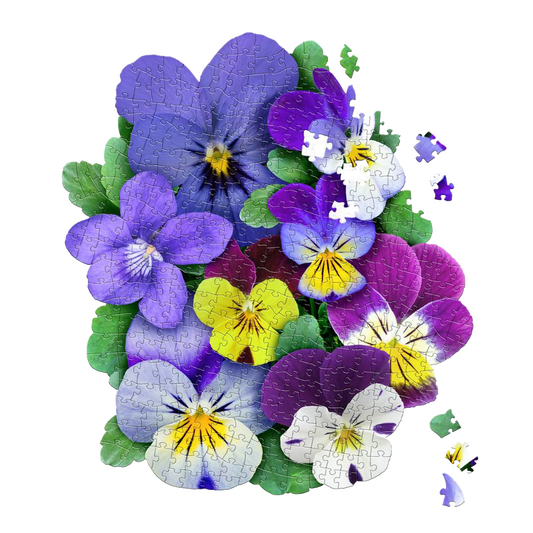 Shaped Jigsaw Puzzle - Violets - 350pcs