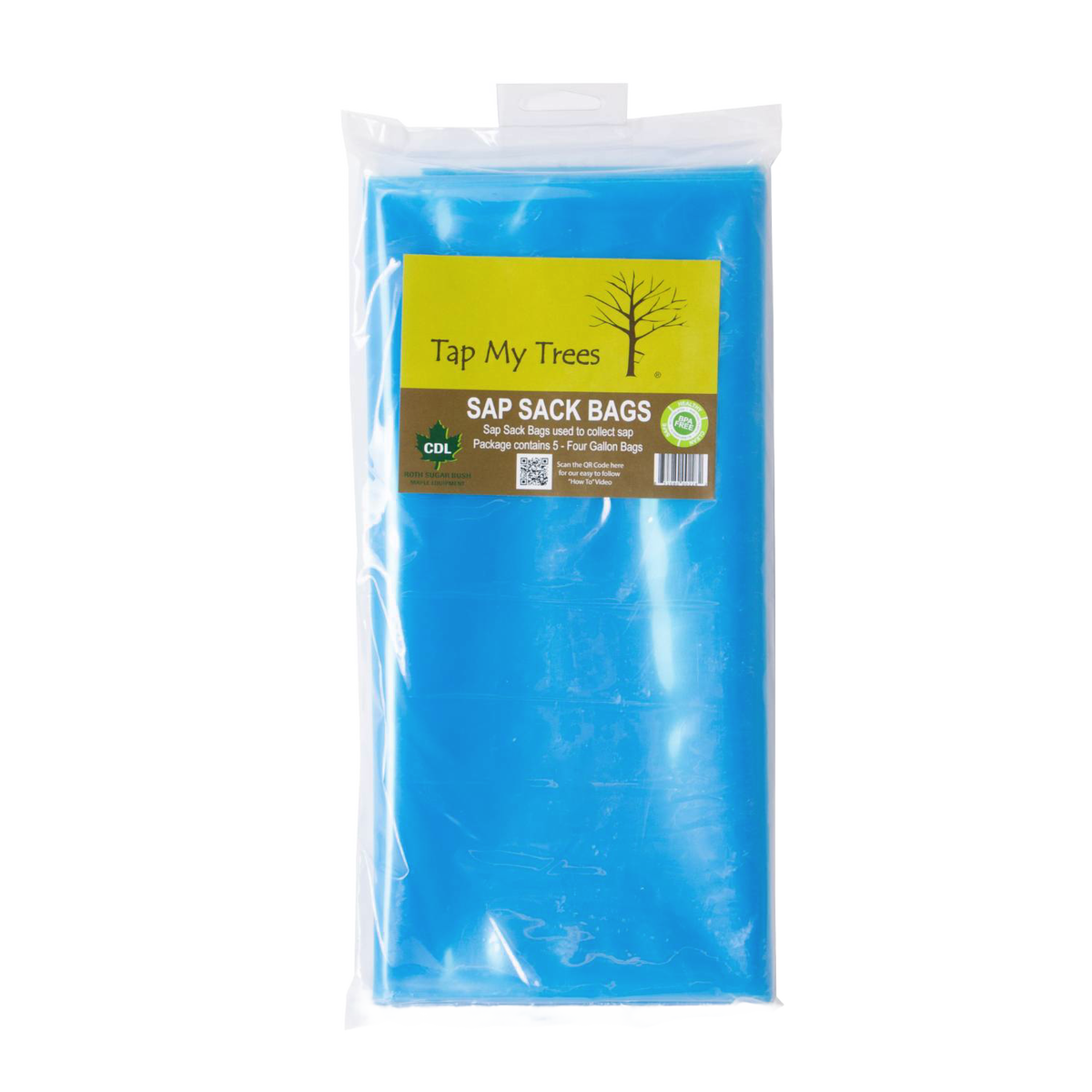 Sap Sack Bags - 4 Gallon (Pack of 5)