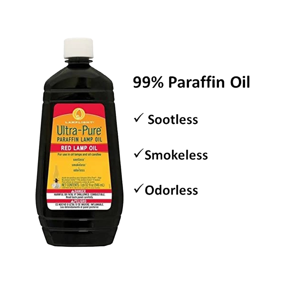Red Ultra-Pure Paraffin Lamp Oil - 32 oz