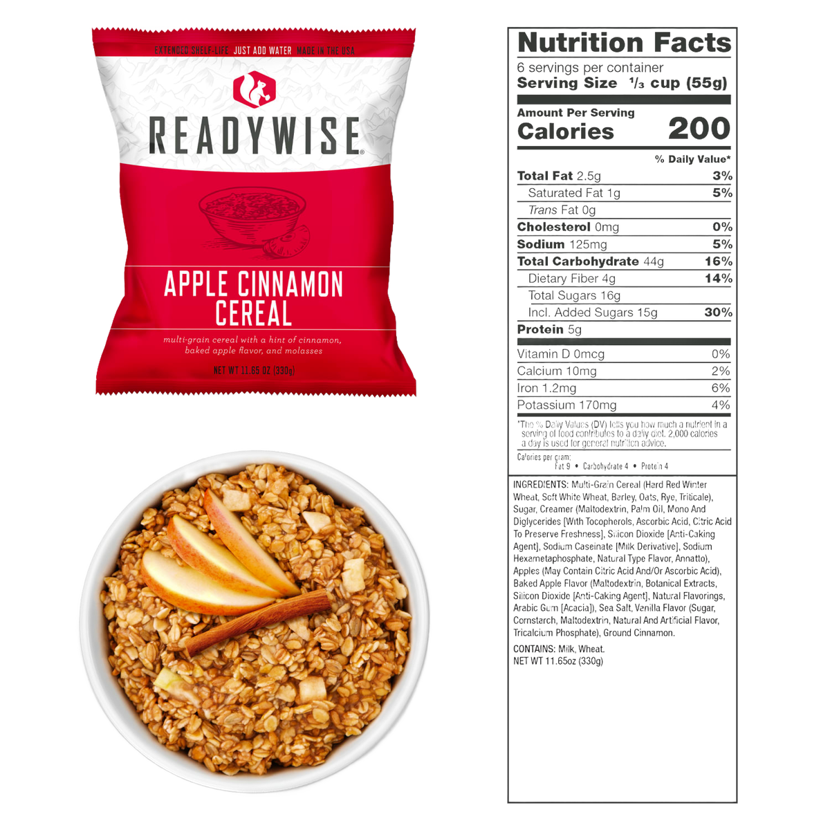 ReadyWise Prepper Pack Emergency Food Bucket (52)