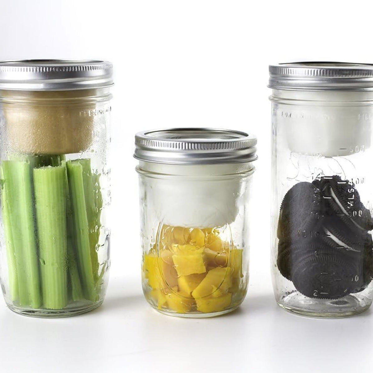 Cuppow Mason Jar Divider Cup (BNTO) - Wide Mouth