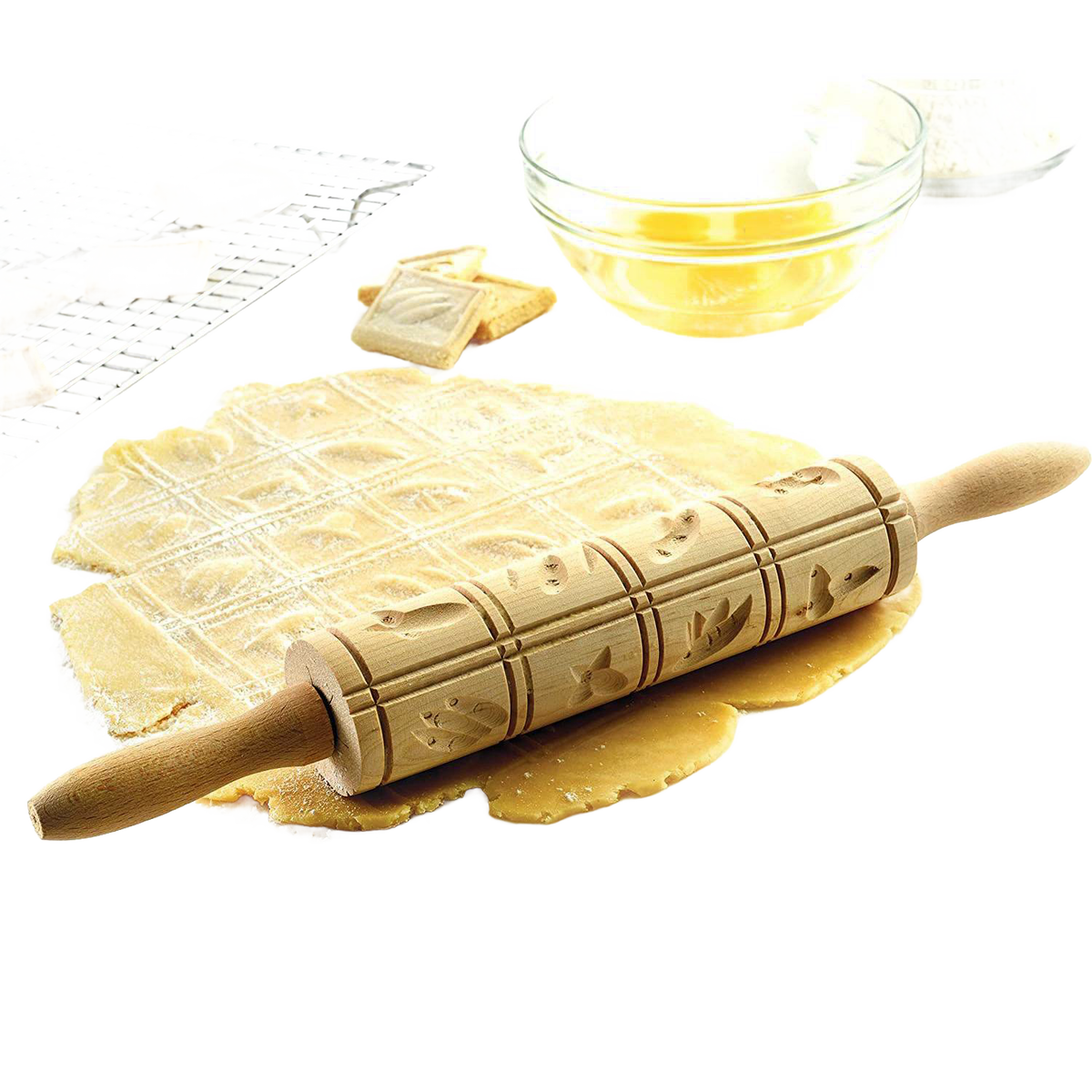 Springerle Wooden Rolling Pin - 10"