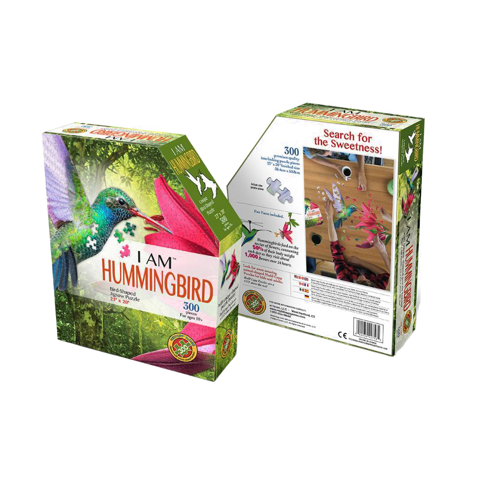 Shaped Jigsaw Puzzle - Hummingbird - 300pcs