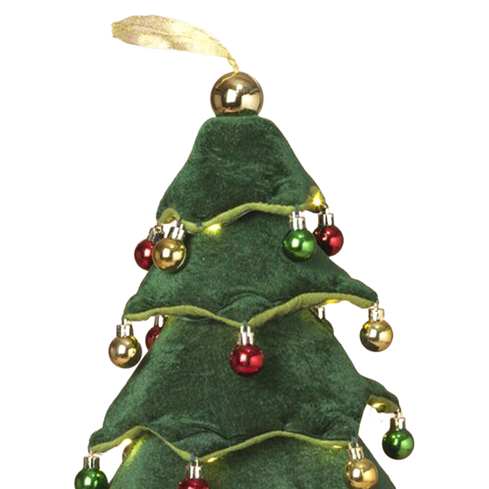 LED Collapsible Cloth Christmas Tree - 13.25"