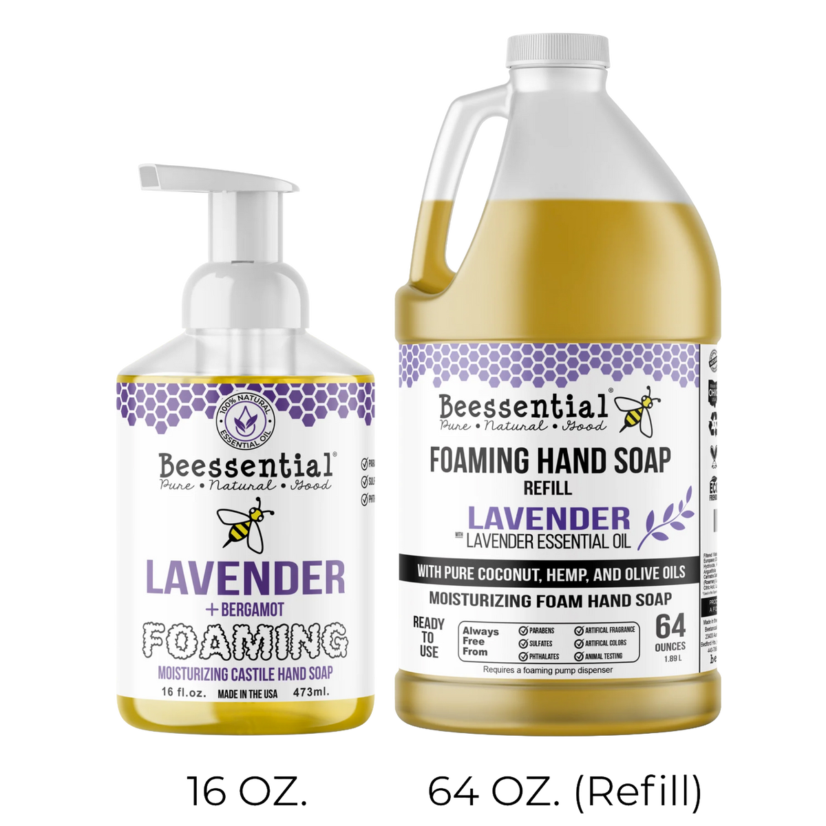 Beessential Foaming Hand Soap Refill - 64 oz