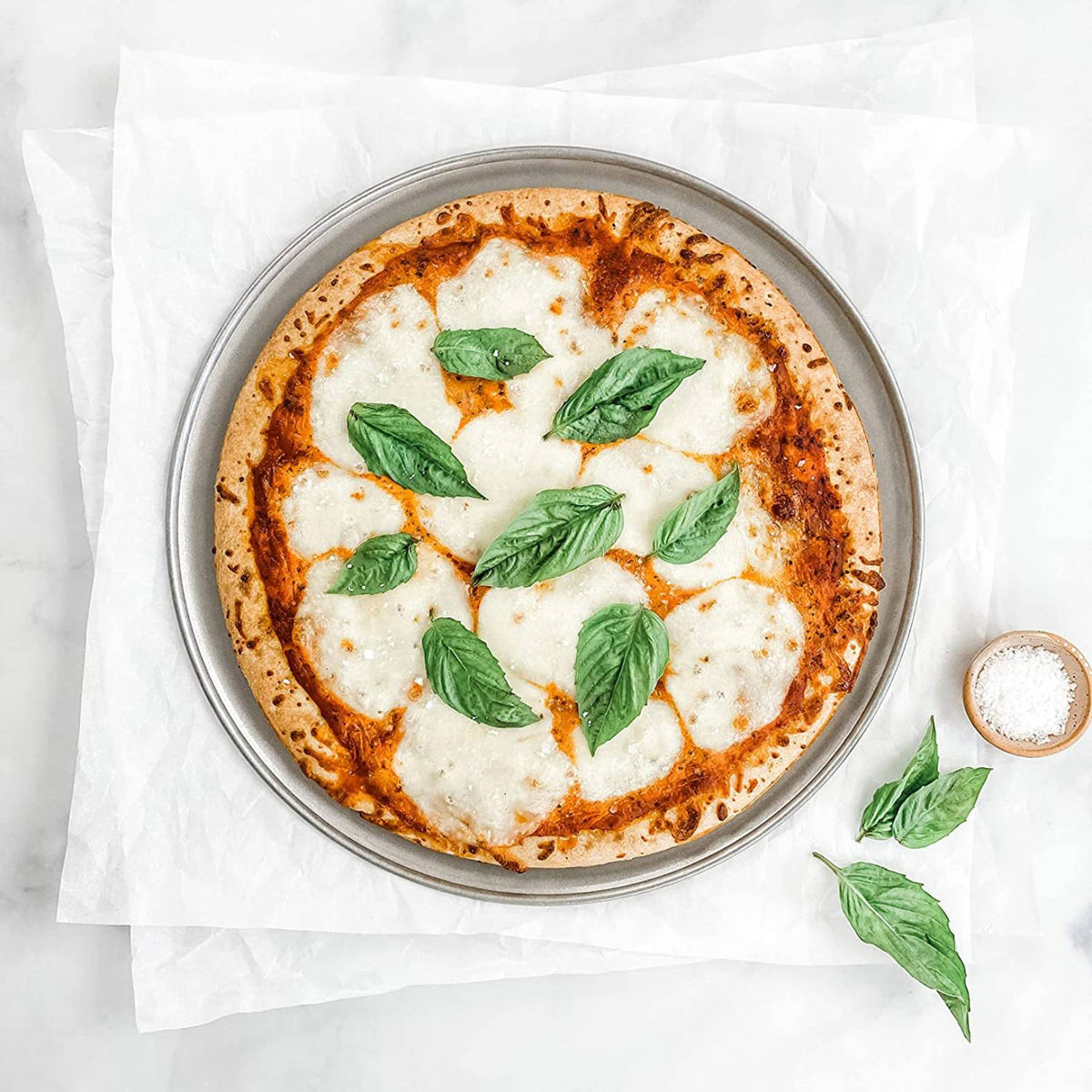 Round Pizza Pan - 12" Aluminized Steel (USA Made)