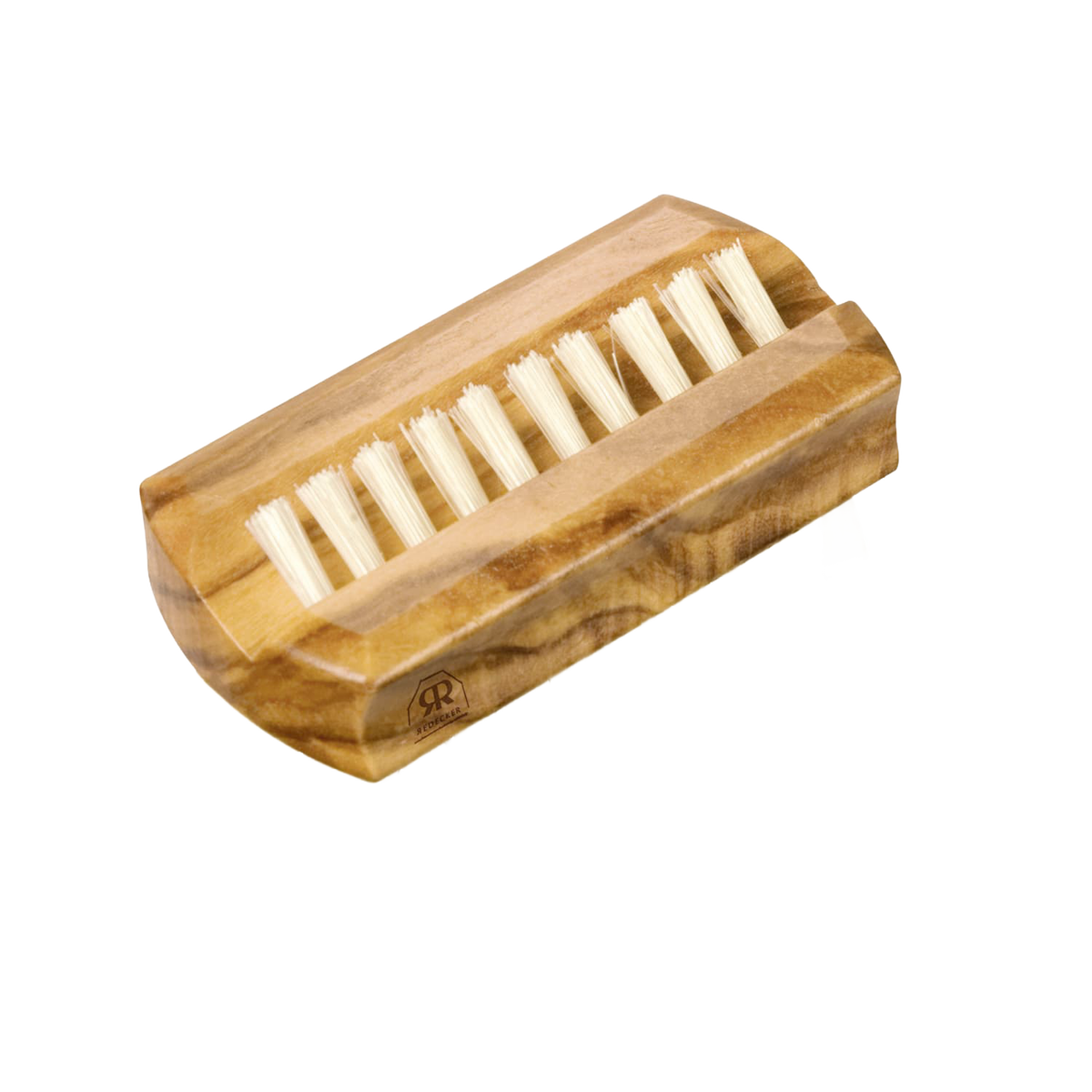 Travel Nail Brush - Beechwood Nail Cleaner with Light Bristles