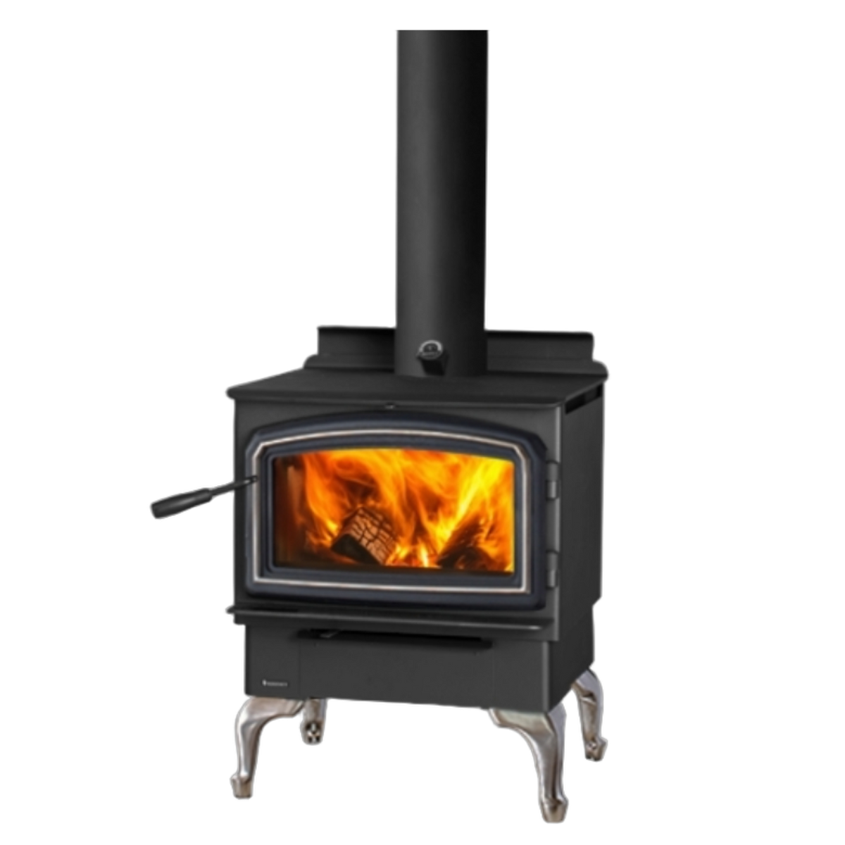Regency Cascades F2500 Wood Stove - Brushed Nickel Legs