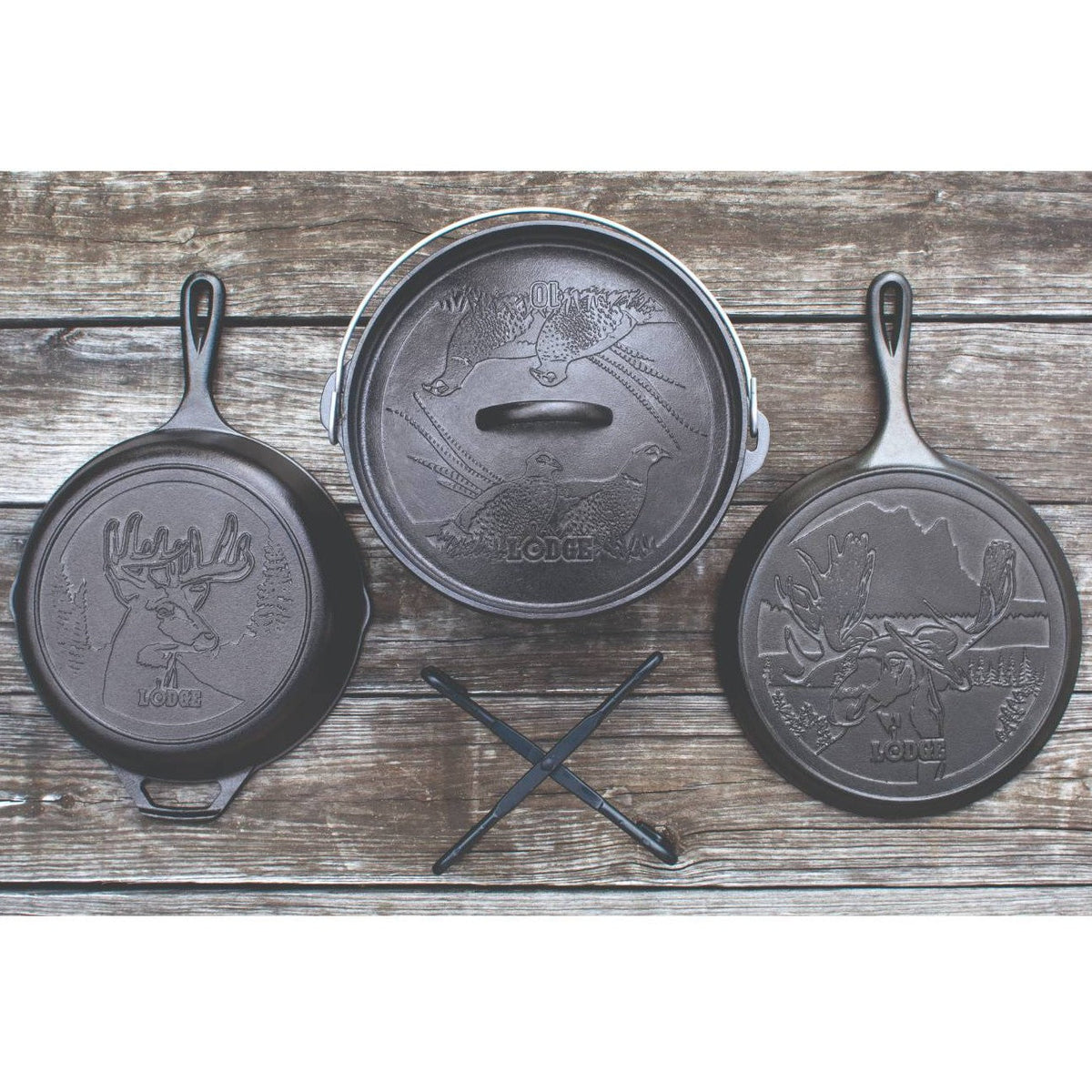 Lodge Cast Iron Wildlife Series 5-Piece Set