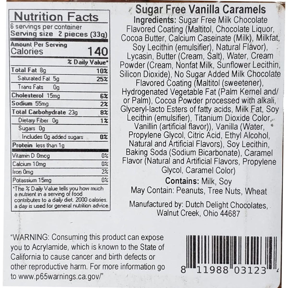 Sugar-Free Chocolate Vanilla Caramels
