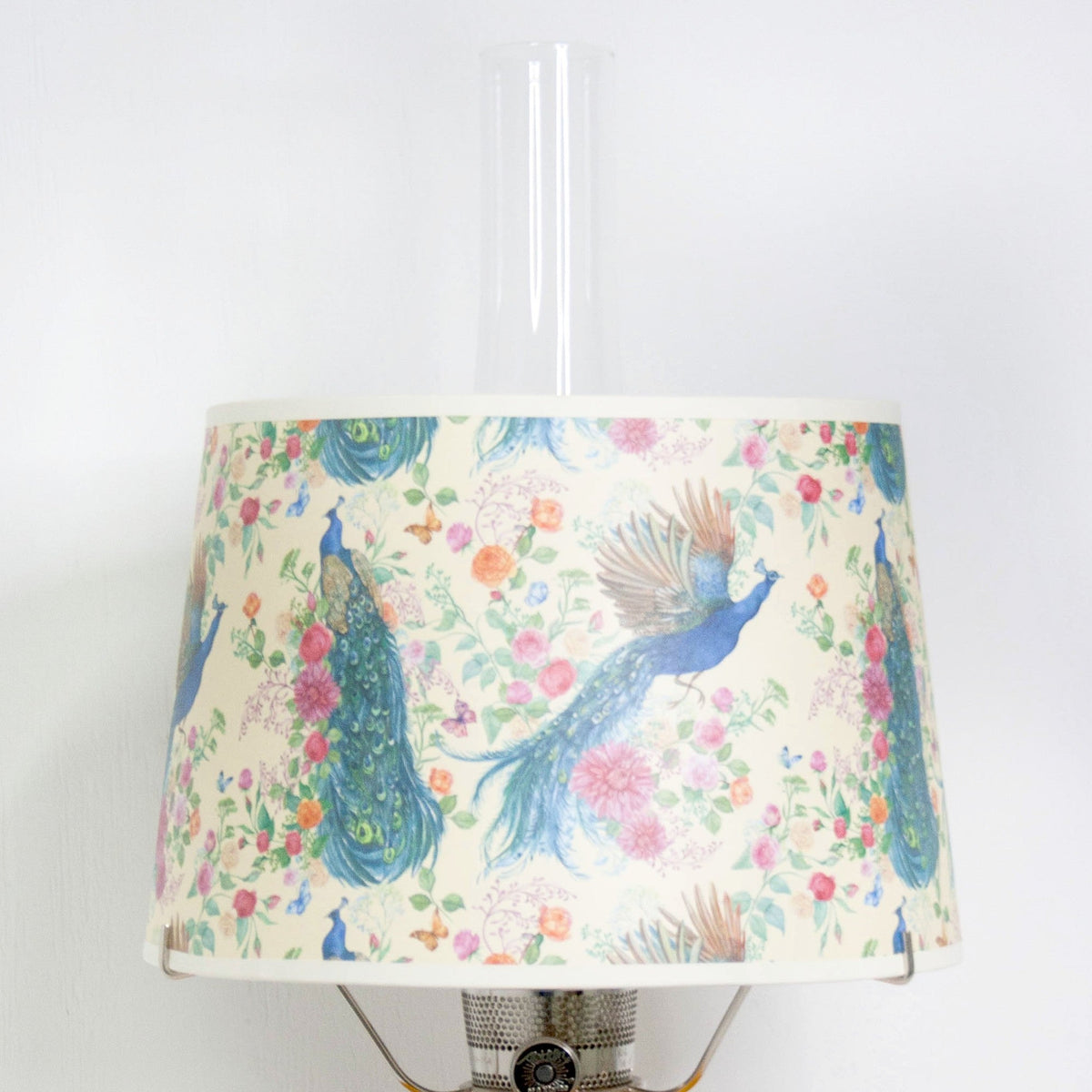 Aladdin Pretty Peacock Parchment Oil Lamp Shade