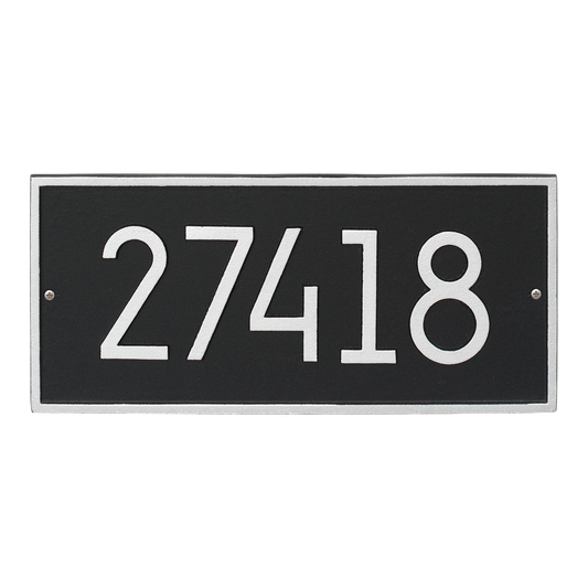Whitehall Modern Custom Wall Plaque Black/Silver
