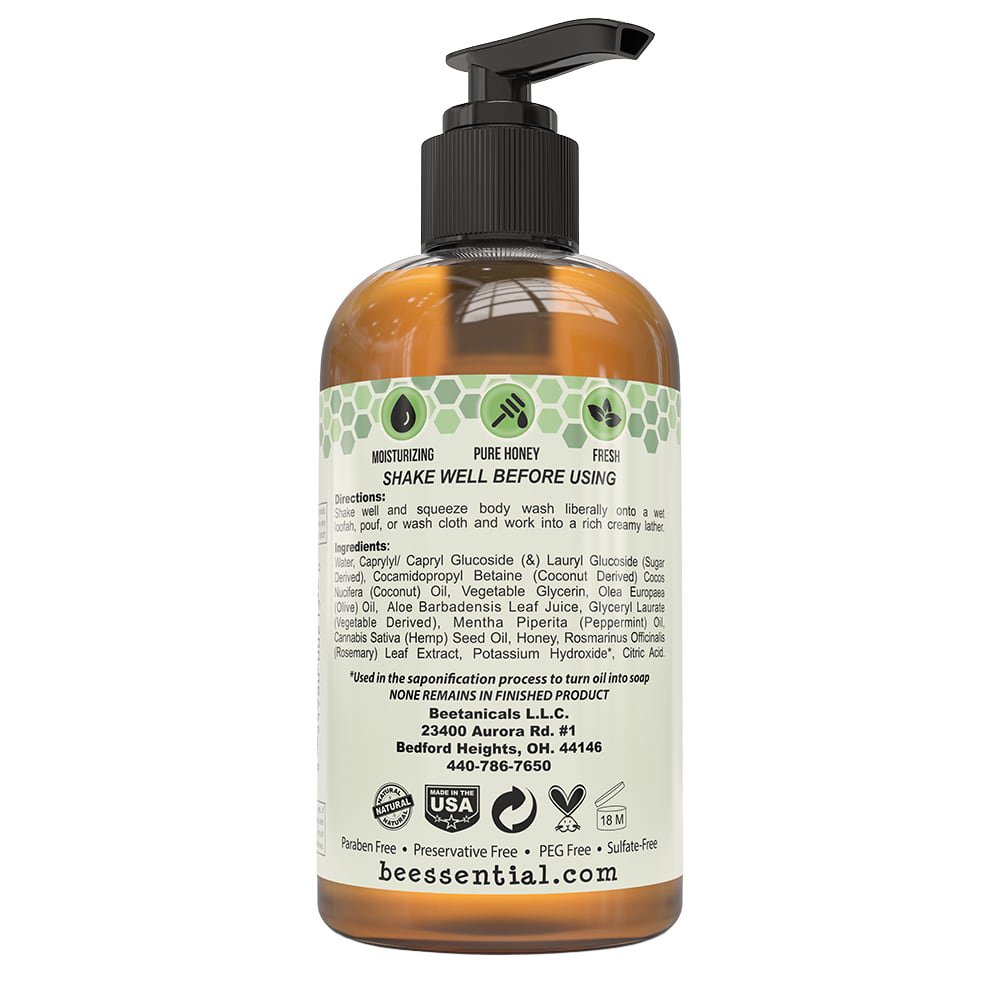 Beessential Natural Body Wash - 8 oz