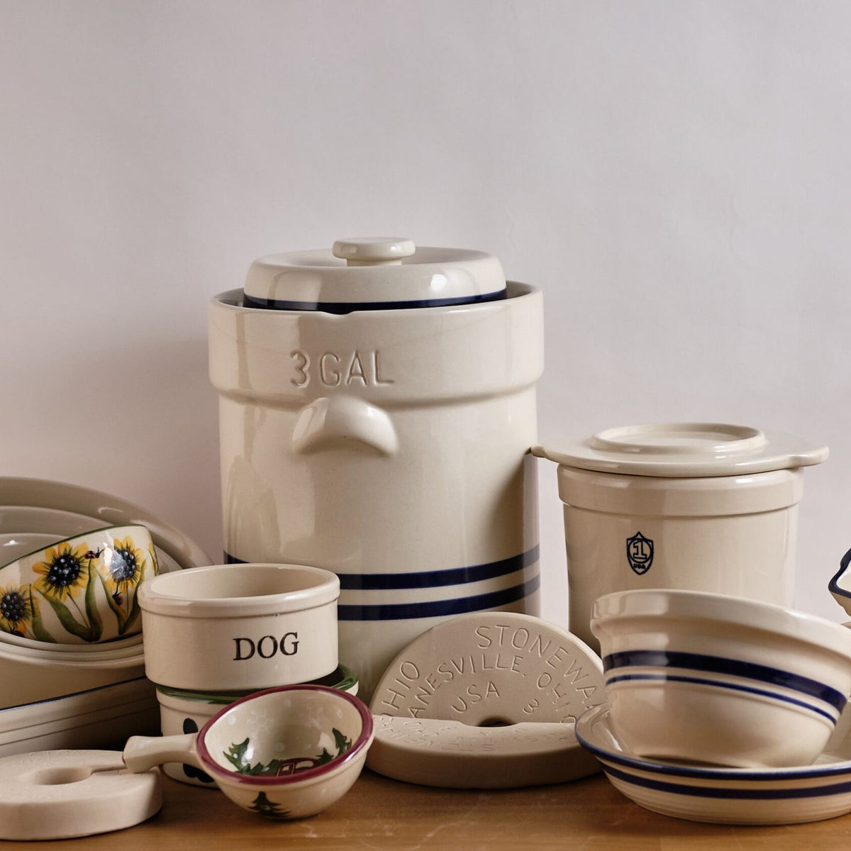Cover for Stoneware Crocks - Choice of Size