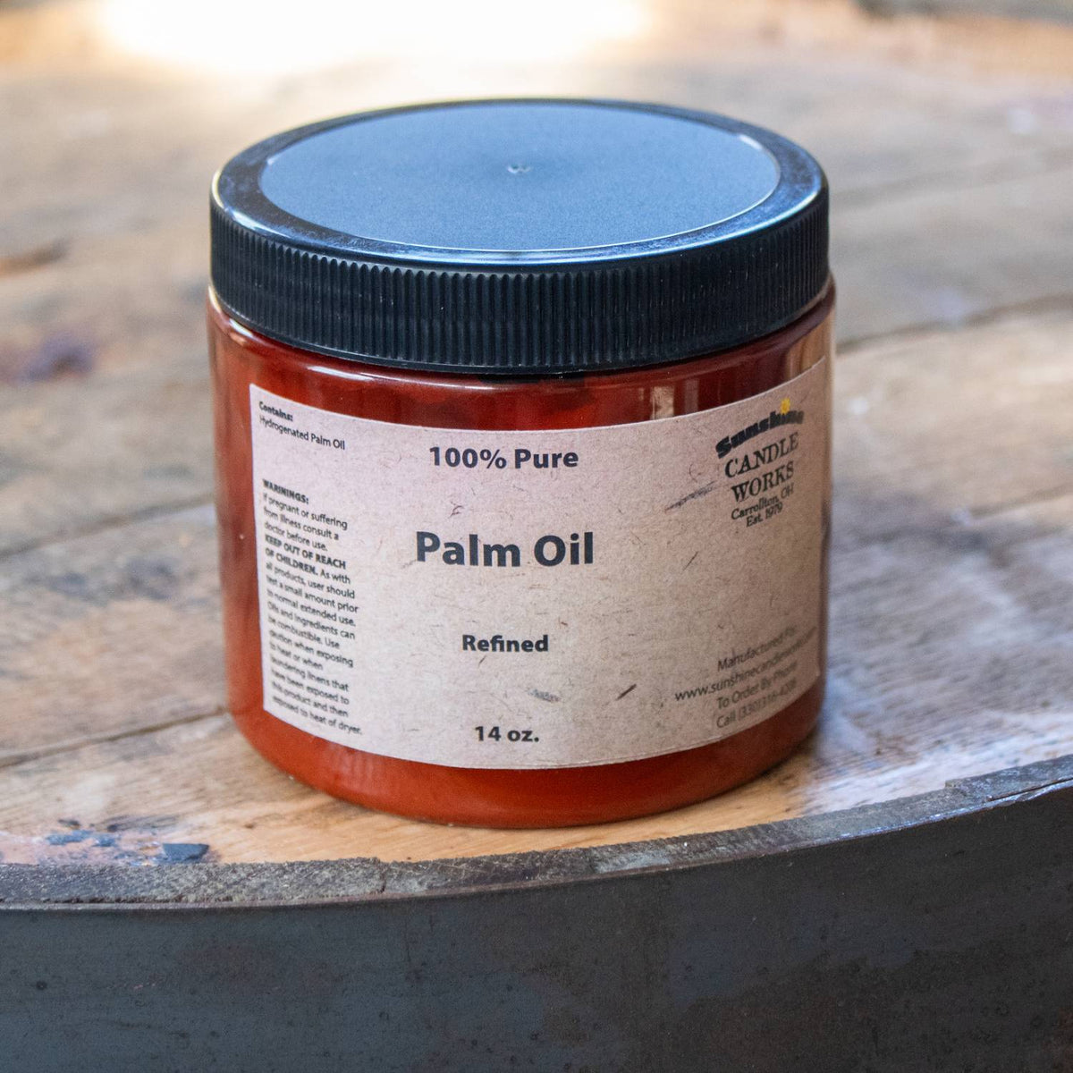 Pure Palm Oil for Soap Making - 14 oz