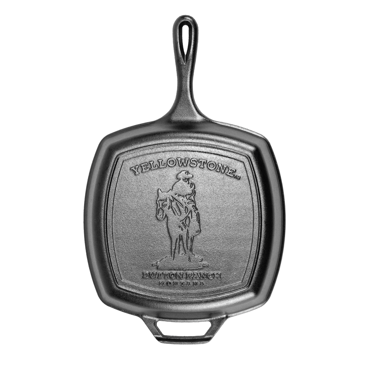 Lodge Yellowstone Cast Iron Cowboy Square Grill Pan