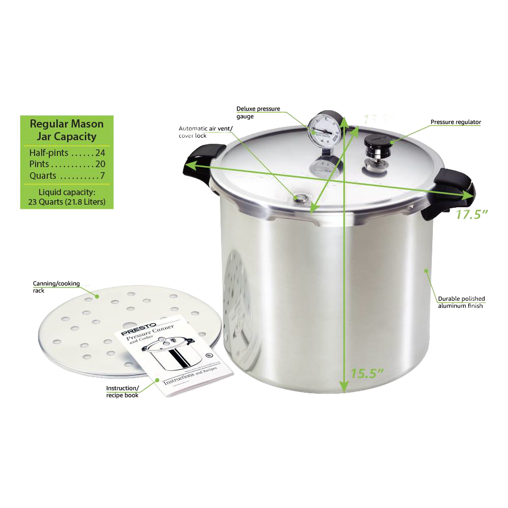 Presto 23-Quart Pressure Canner