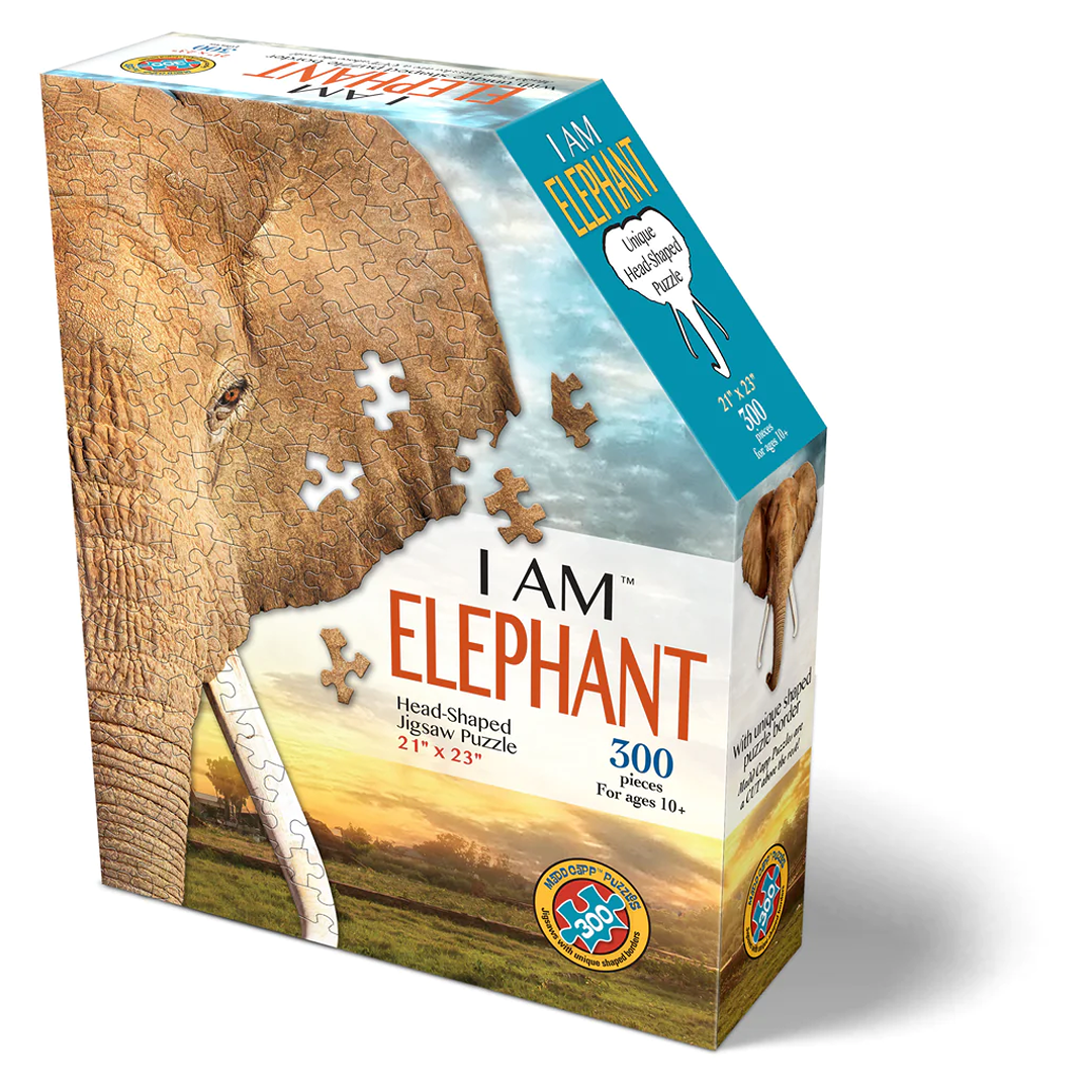 Shaped Jigsaw Puzzle - Elephant - 300pcs