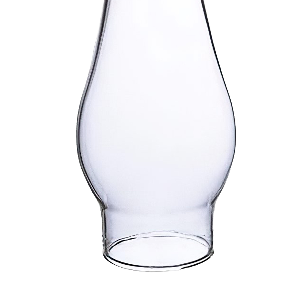 Clear Oil Lamp Chimney - 1-3/8" base