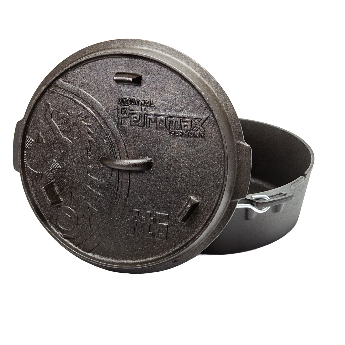 Petromax Cast Iron Dutch Oven with Flat Base