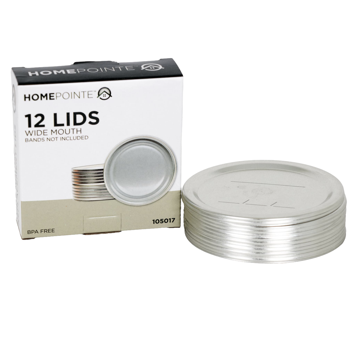 HomePointe Canning Jar Lids - Wide Mouth