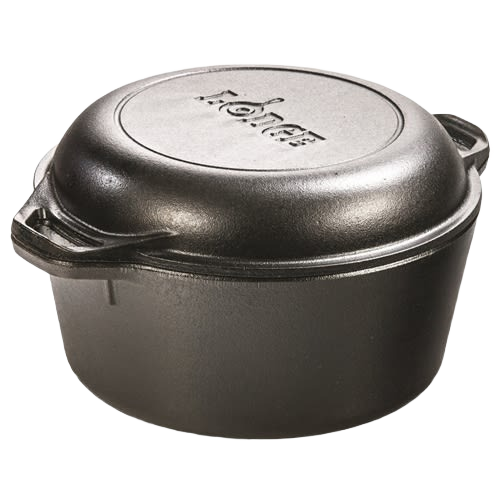 Lodge Logic Cast Iron Double Dutch Oven