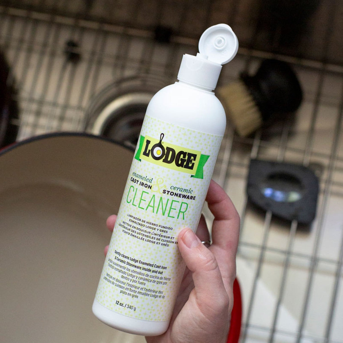Lodge Enameled Cast Iron and Ceramic Stoneware Care Kit