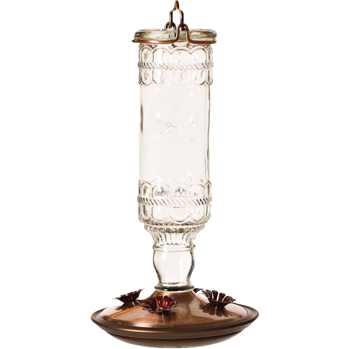 Hummingbird Clear Vintage-Style Bottle Feeder 10 oz