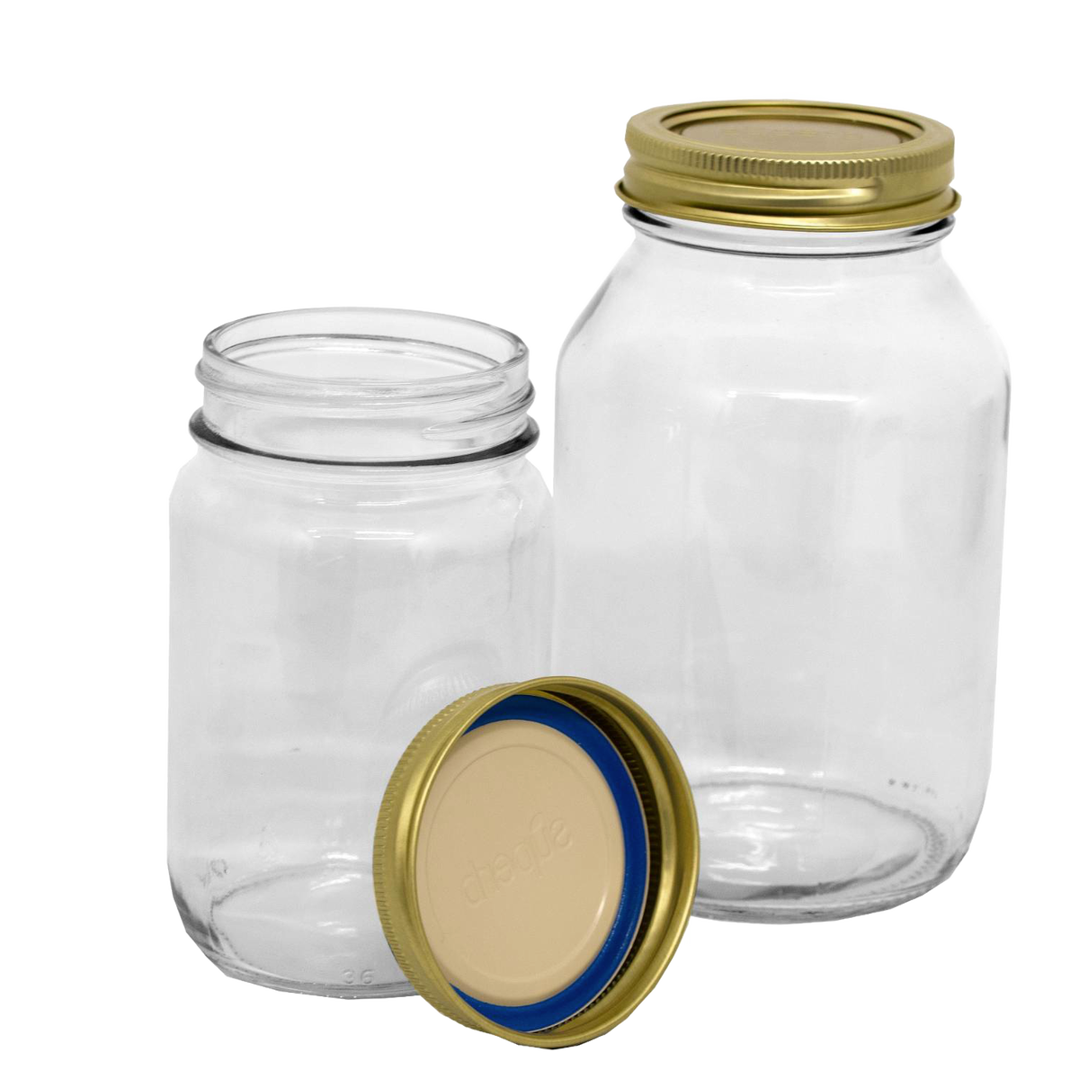 Superb Canning Jars with Lids & Bands - Regular Mouth (USA) - 12pk