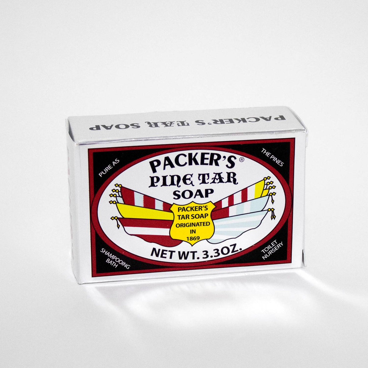Packer's Pine Tar Bar Soap - Pack of 3 (3.3 oz bars)