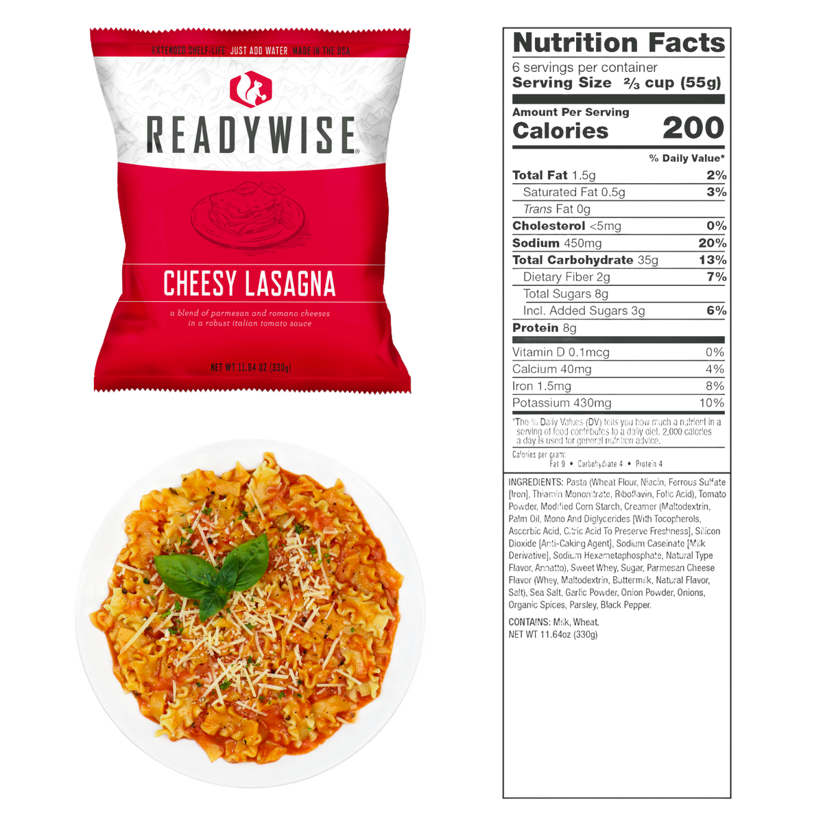 ReadyWise Entree Emergency Food Bucket (120)